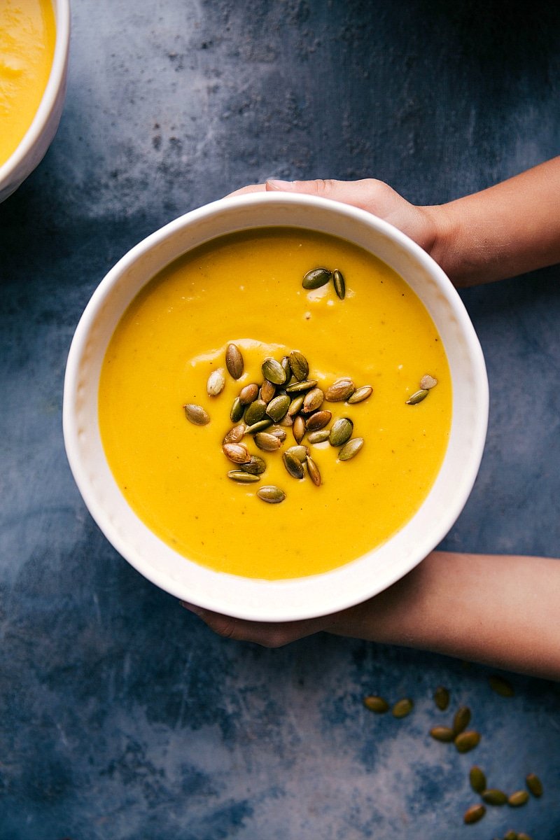 Creamy Autumn Squash and Apple Soup