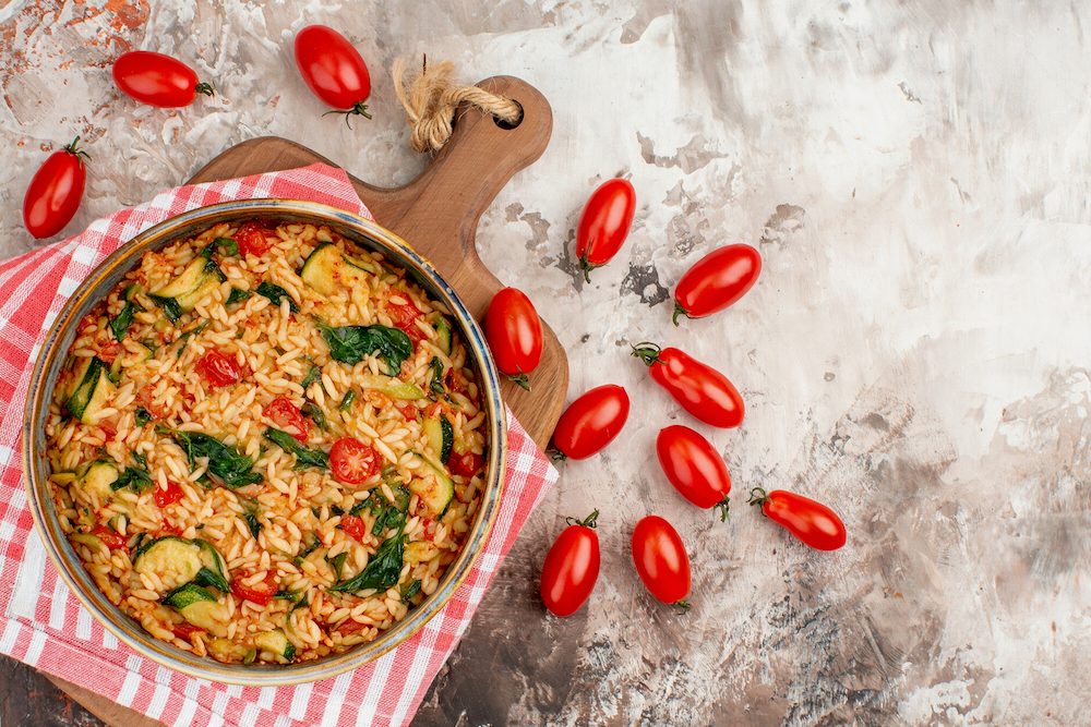 Mediterranean Baked Orzo
