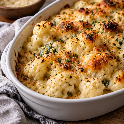 cauliflower gnocchi prepared entrée