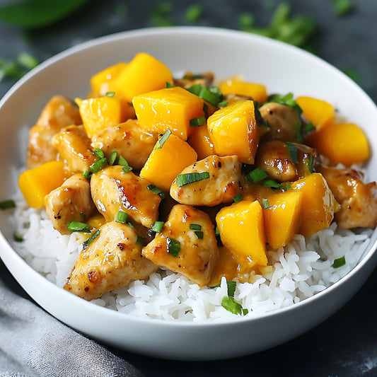 Chicken with Mango Salsa & Avocado Salsa Verde