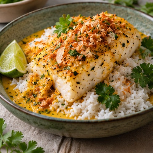 Coconut Lime Cod & Jasmine Rice