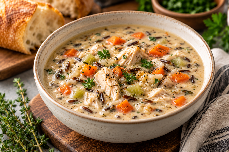 Creamy Chicken & Wild Rice Soup