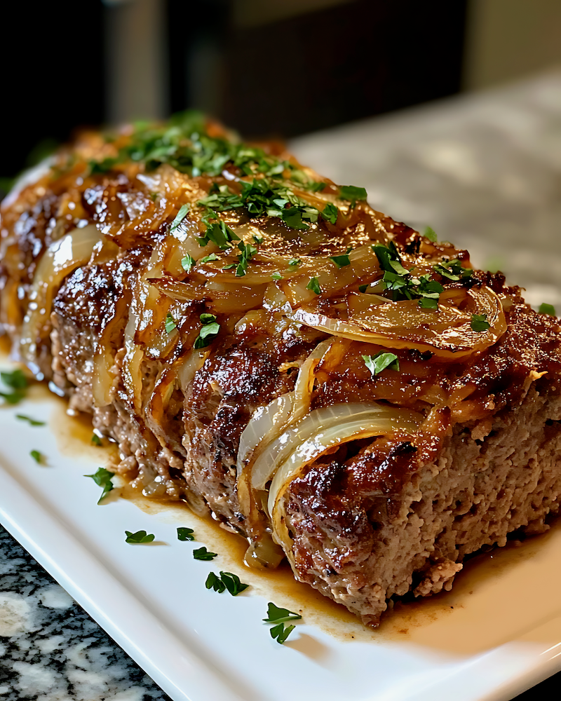 Balsamic Onion Meatloaf