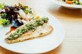Artichoke Stuffed Dover Sole