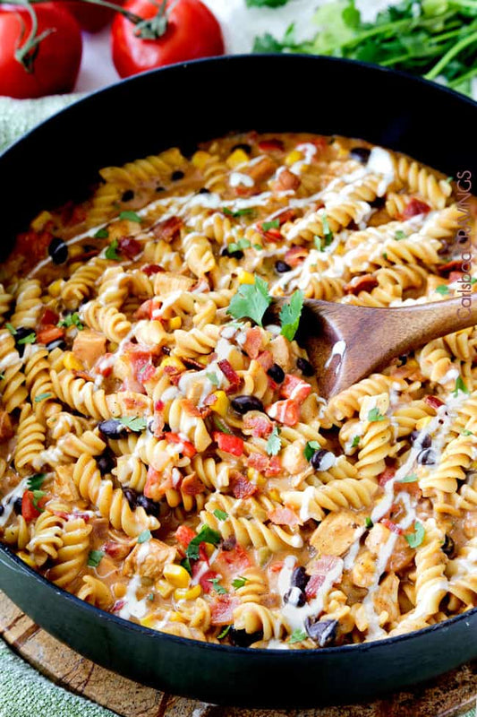 Southwest BBQ Ranch Chicken Pasta