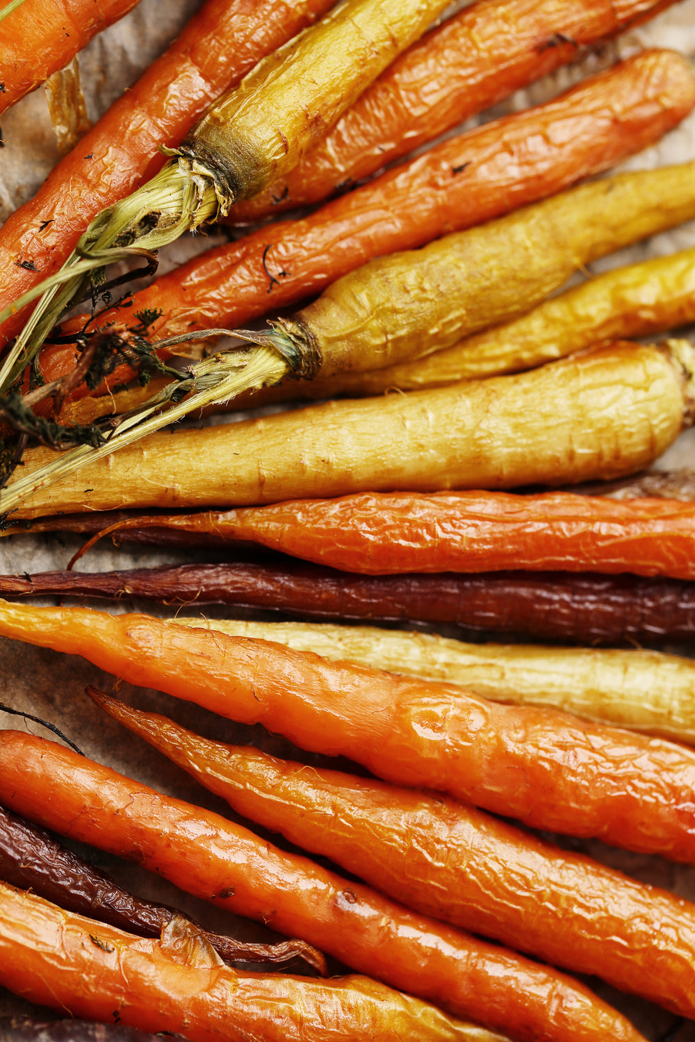 Roasted carrots, representing the vegetables menu