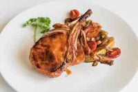 Pork with  Sweet Potato Corn Hash