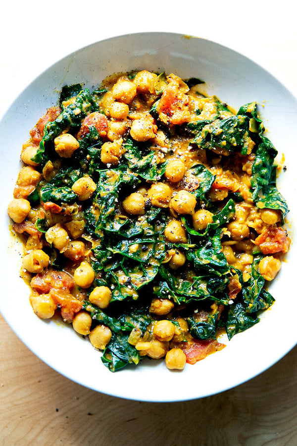 Spicy Chickpeas and Kale