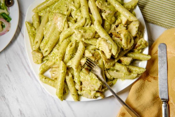 Special this week:   Creamy Pesto Chicken Pasta