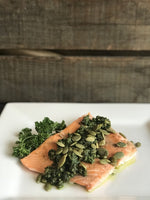 Salmon with Cilantro Pesto