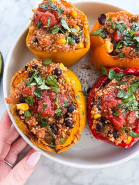 Tex Mex Quinoa Stuffed Peppers